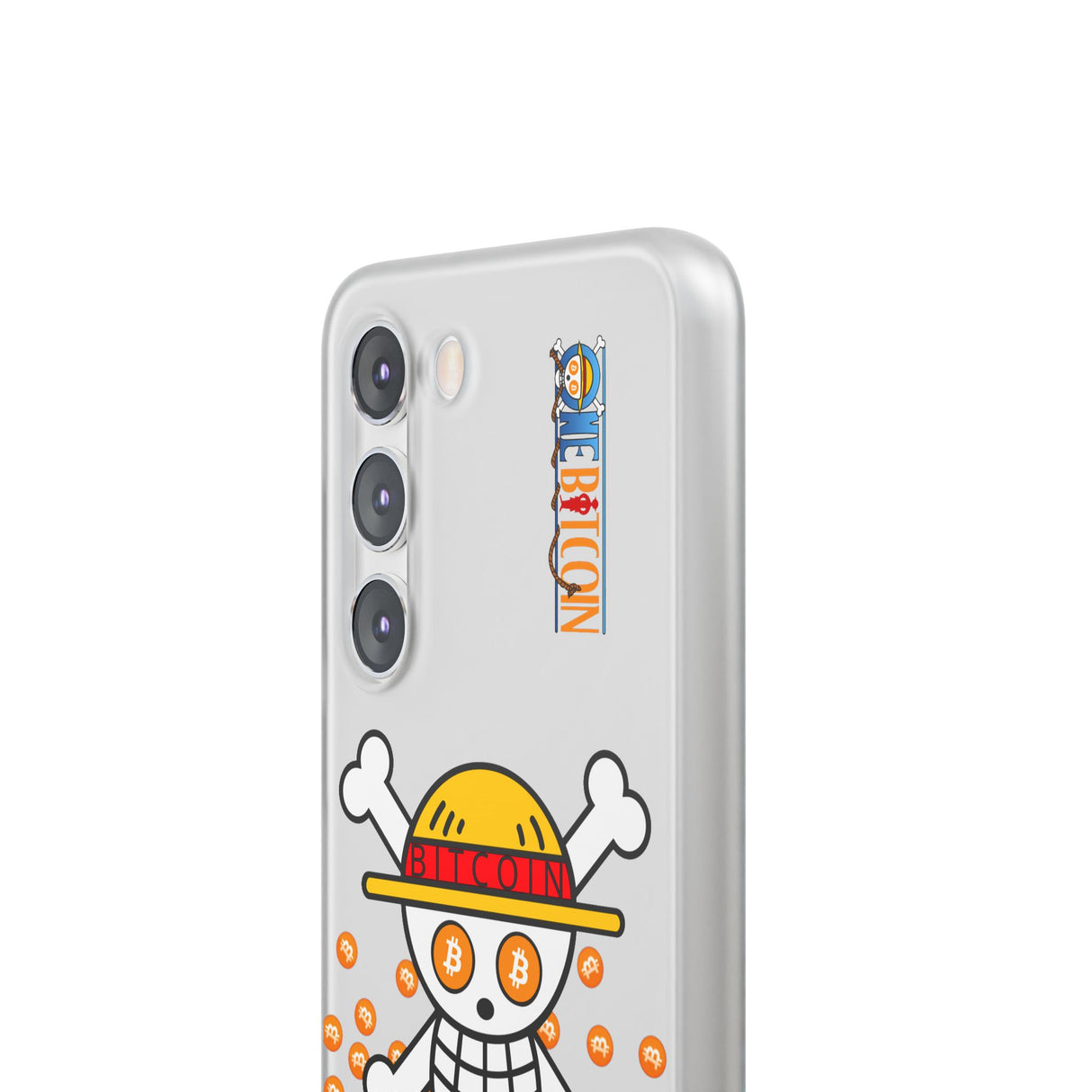 Coque de Téléphone Bitcoin Pirate Flex Transparent