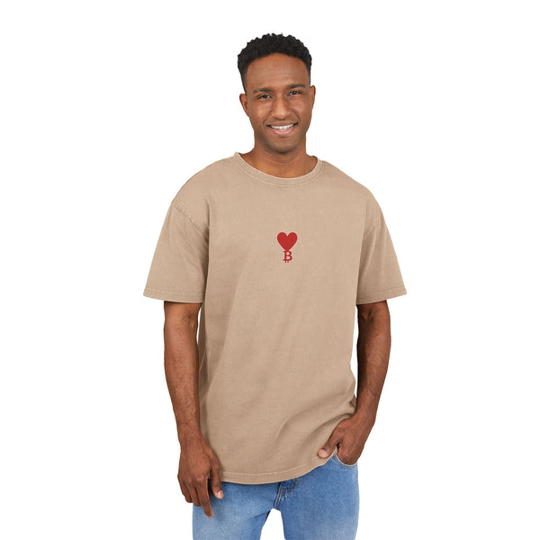 Oversize T-shirt Bitcoin Heart