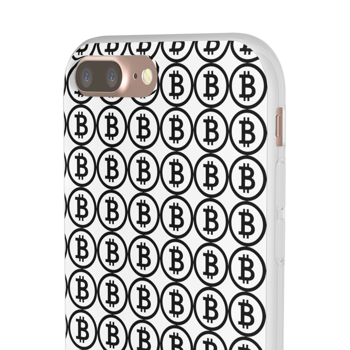 Coque de Téléphone Bitcoin Flex Transparent