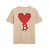 Oversize T-shirt Bitcoin Heart