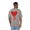 Oversize T-shirt Bitcoin Heart