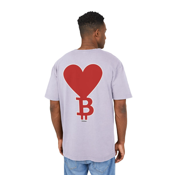 Oversize T-shirt Bitcoin Heart