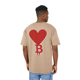 Oversize T-shirt Bitcoin Heart