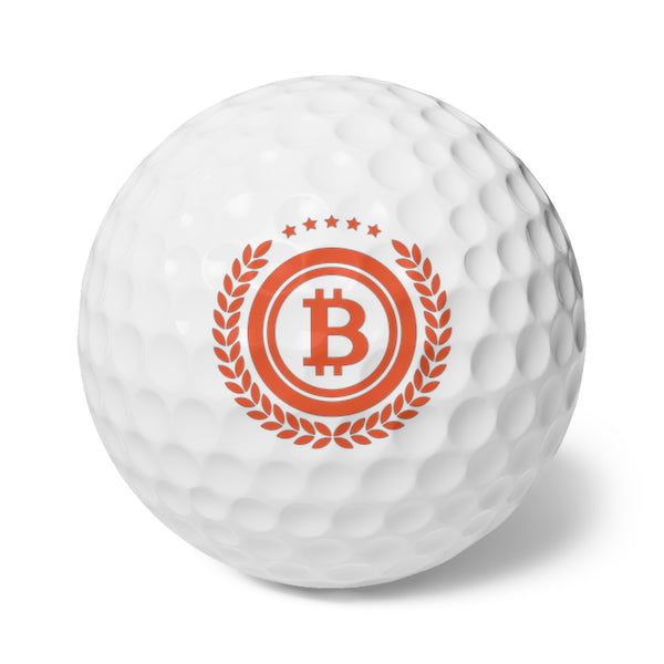 Bitcoin Golf Balls Royal Edition, 6pcs