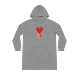 Hoodie Long Streeter "Bitcoin Heart"