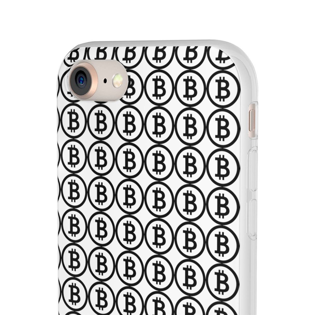 Coque de Téléphone Bitcoin Flex Transparent