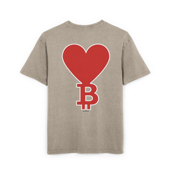 Oversize T-shirt Bitcoin Heart