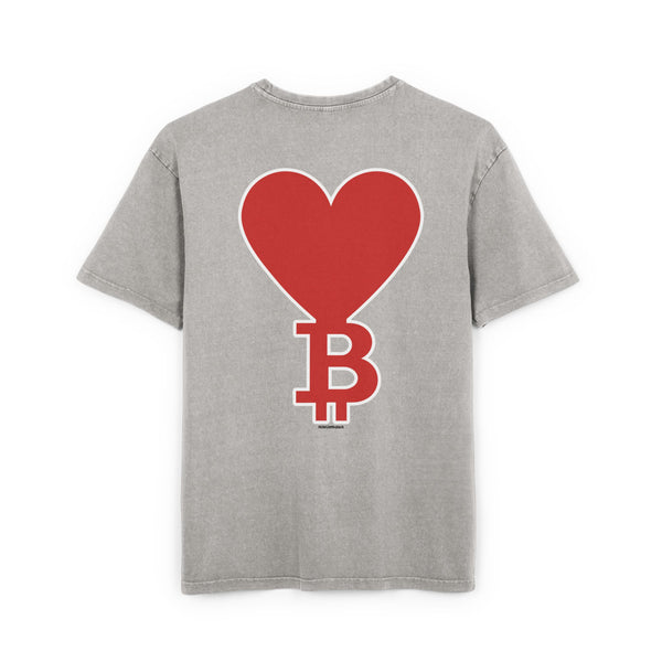 Oversize T-shirt Bitcoin Heart