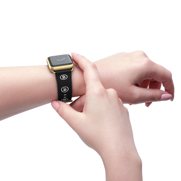 Bitcoin Black Smartwatch Bracelet