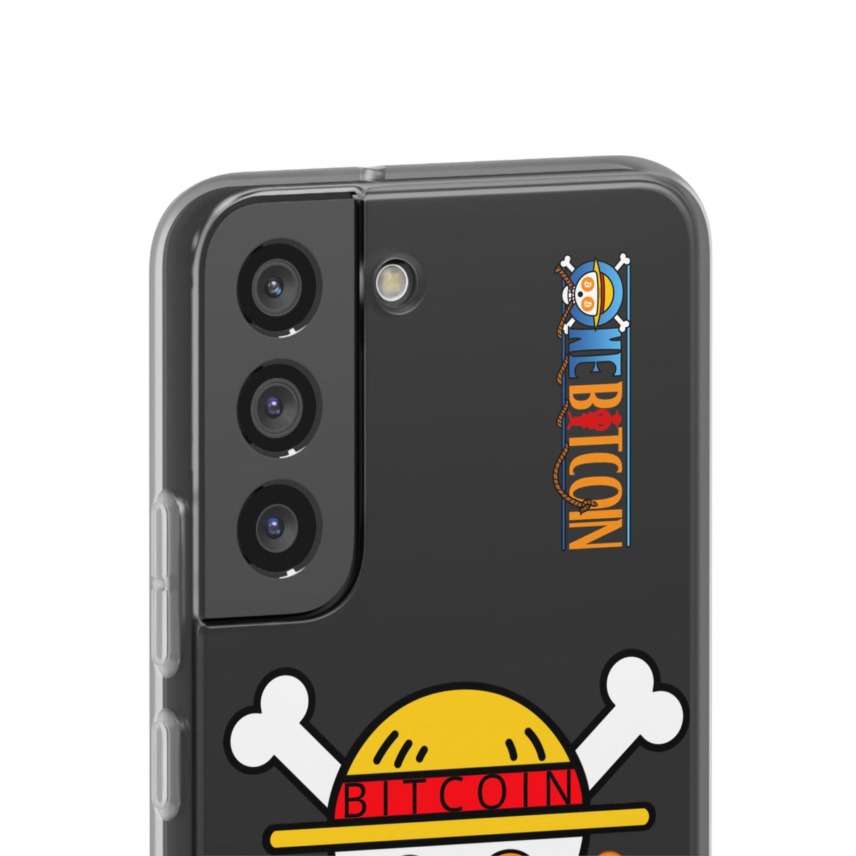 Coque de Téléphone Bitcoin Pirate Flex Transparent