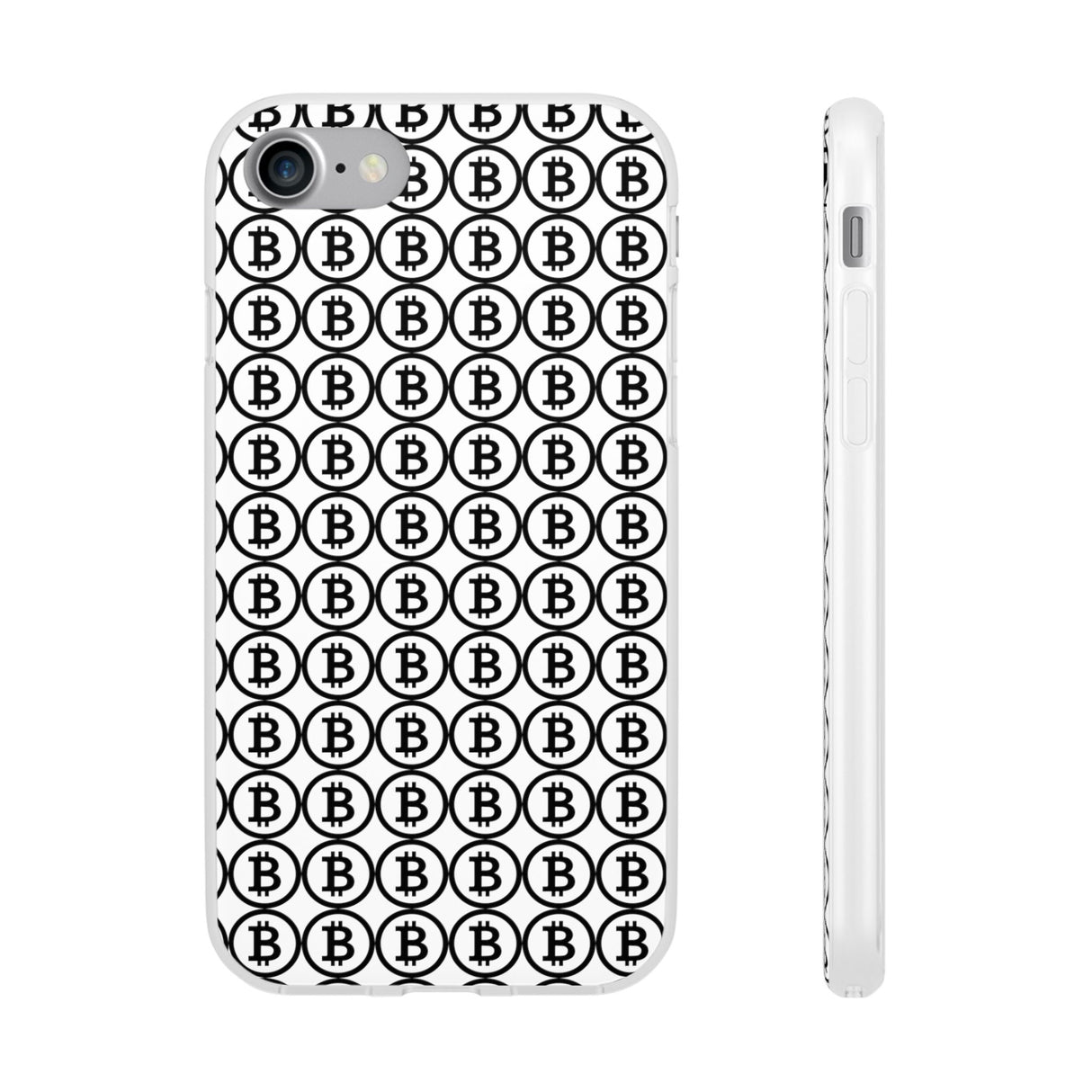 Coque de Téléphone Bitcoin Flex Transparent