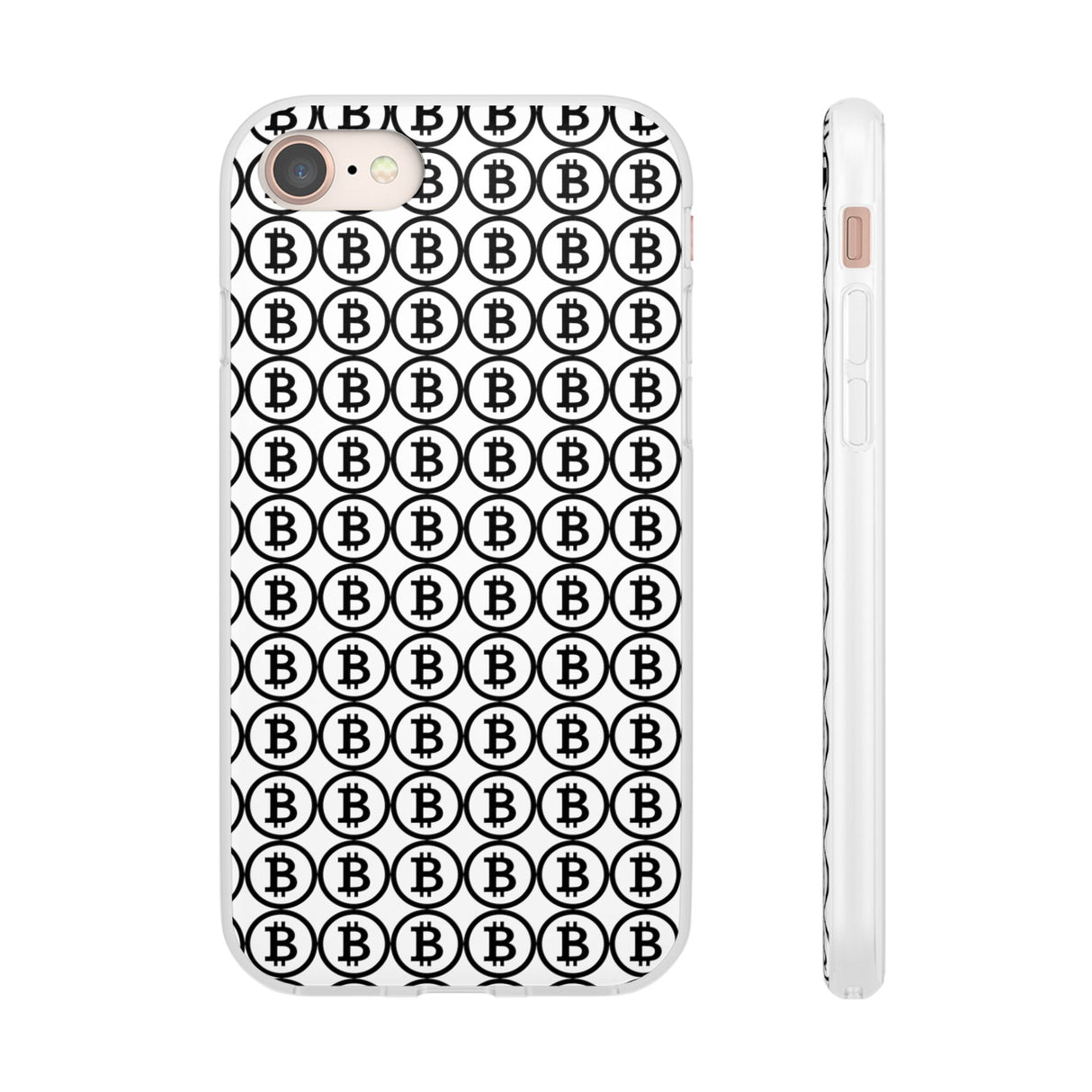 Coque de Téléphone Bitcoin Flex Transparent