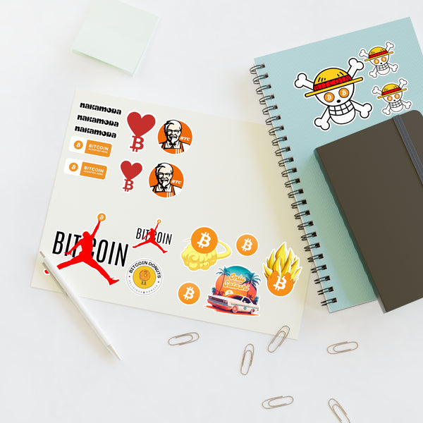 Sticker Sheets Nakamoda - Bitcoin Crypto Friendly Design