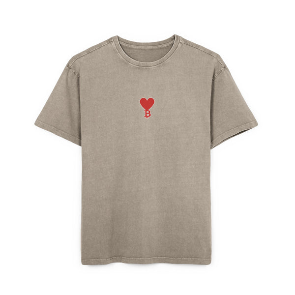 Oversize T-shirt Bitcoin Heart