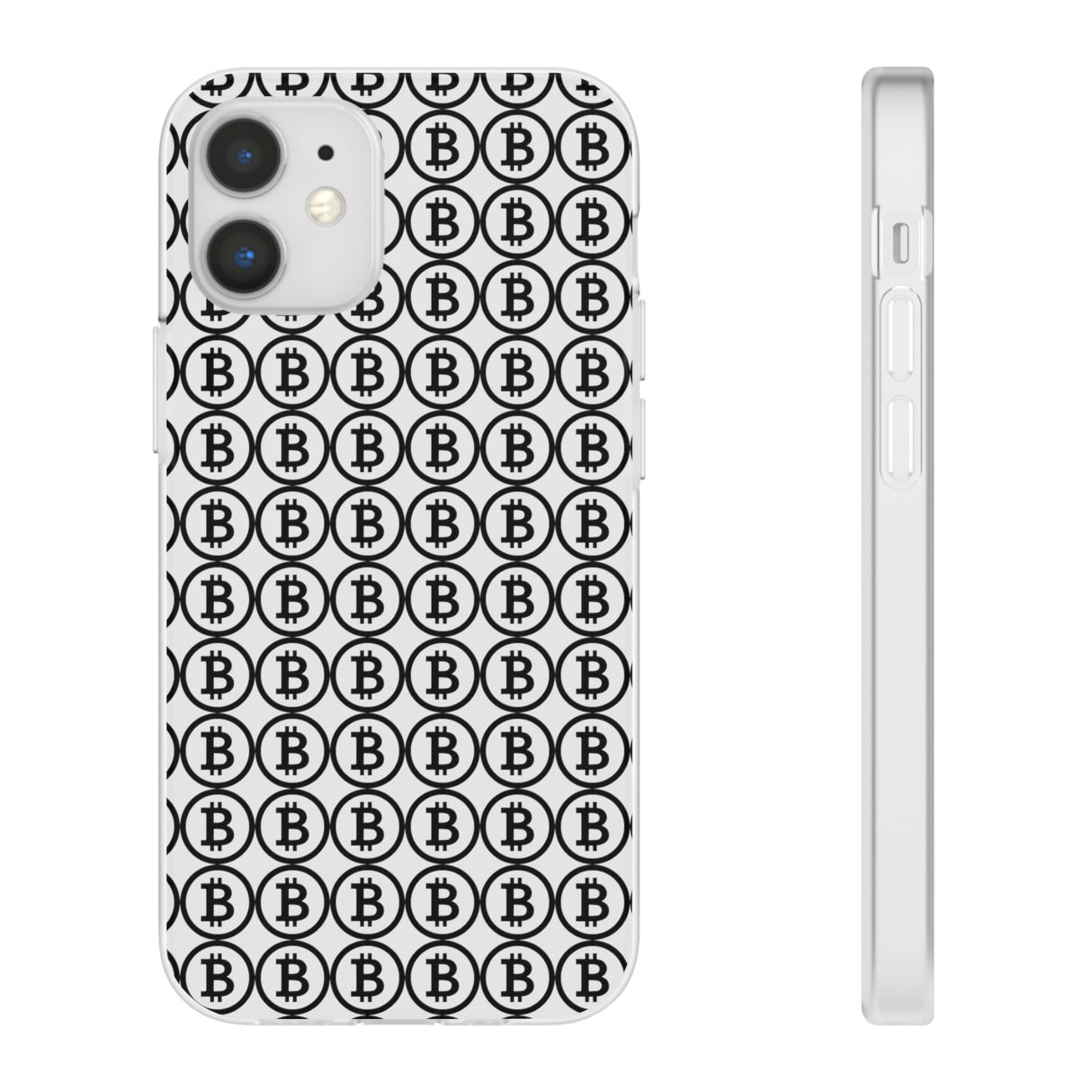 Coque de Téléphone Bitcoin Flex Transparent