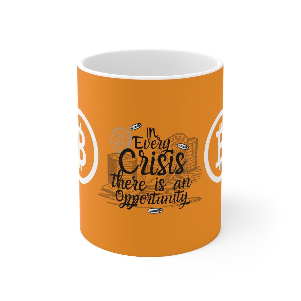 Mug en Céramique Bitcoin “In Every Crisis”