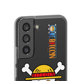 Coque de Téléphone Bitcoin Pirate Flex Transparent