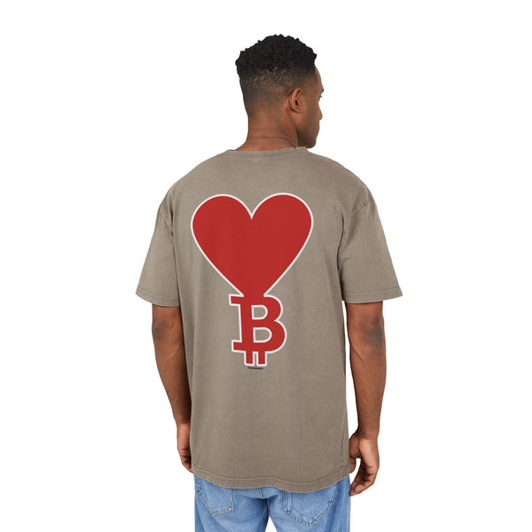 Oversize T-shirt Bitcoin Heart