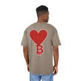 Oversize T-shirt Bitcoin Heart