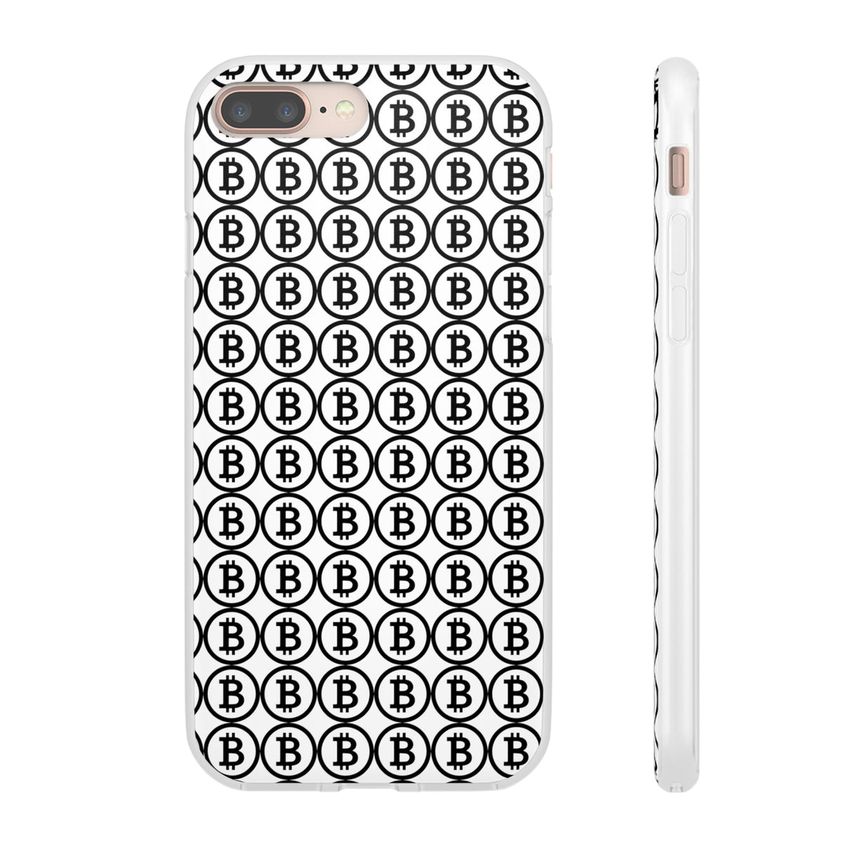 Coque de Téléphone Bitcoin Flex Transparent