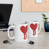 Mug "Bitcoin Heart" - Nakamoda