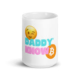 Mug Blanc Brillant "Daddy Know" - Nakamoda