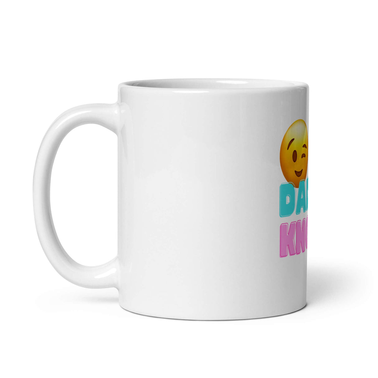 Mug Blanc Brillant "Daddy Know" - Nakamoda