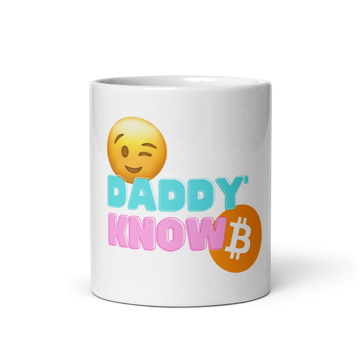 Mug Blanc Brillant "Daddy Know" - Nakamoda