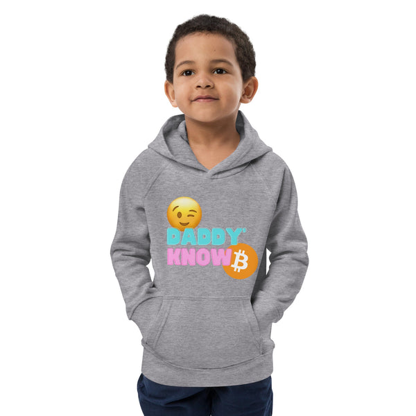 Sweat à capuche écologique pour enfants "Daddy Know" - Nakamoda