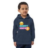 Sweat à capuche écologique pour enfants "Daddy Know" - Nakamoda