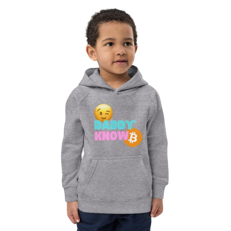 Sweat à capuche écologique pour enfants "Daddy Know" - Nakamoda